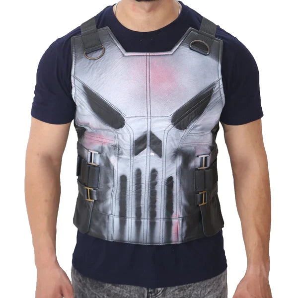 MotorCycleJackets Thomas Jane Punisher Tactical Leather Vest