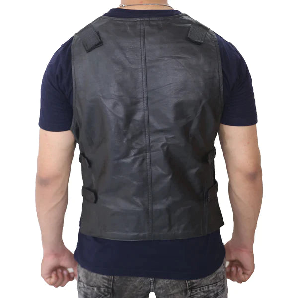 MotorCycleJackets Thomas Jane Punisher Tactical Leather Vest