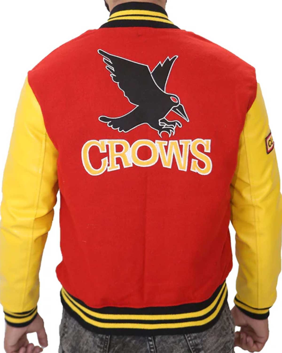 MotorCycleJackets Crows Smallville Tom Welling Varsity Letterman Jacket