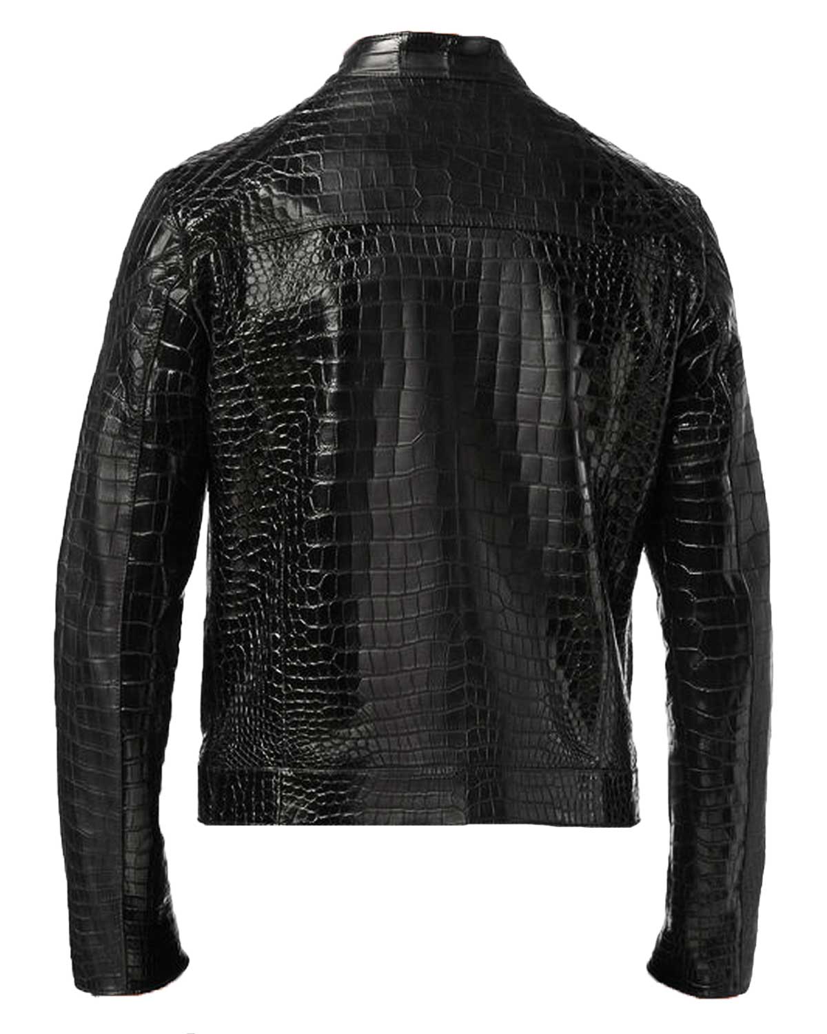 MotorCycleJackets Croc Alligator Motorcycle Leather Jacket
