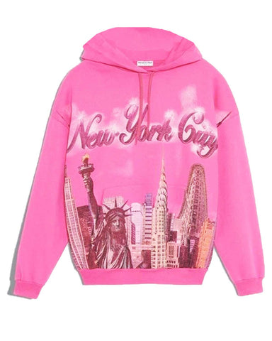 MotorCycleJackets Taylor Swift New York City Pink Hoodie