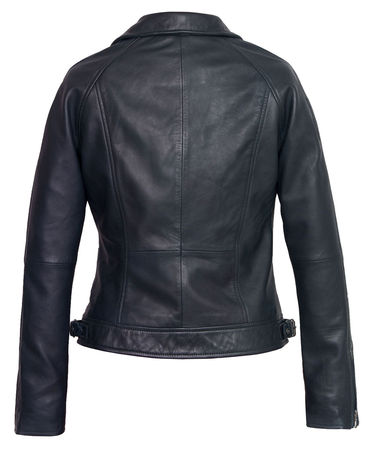 MotorCycleJackets Women’s Navy Leather Jacket