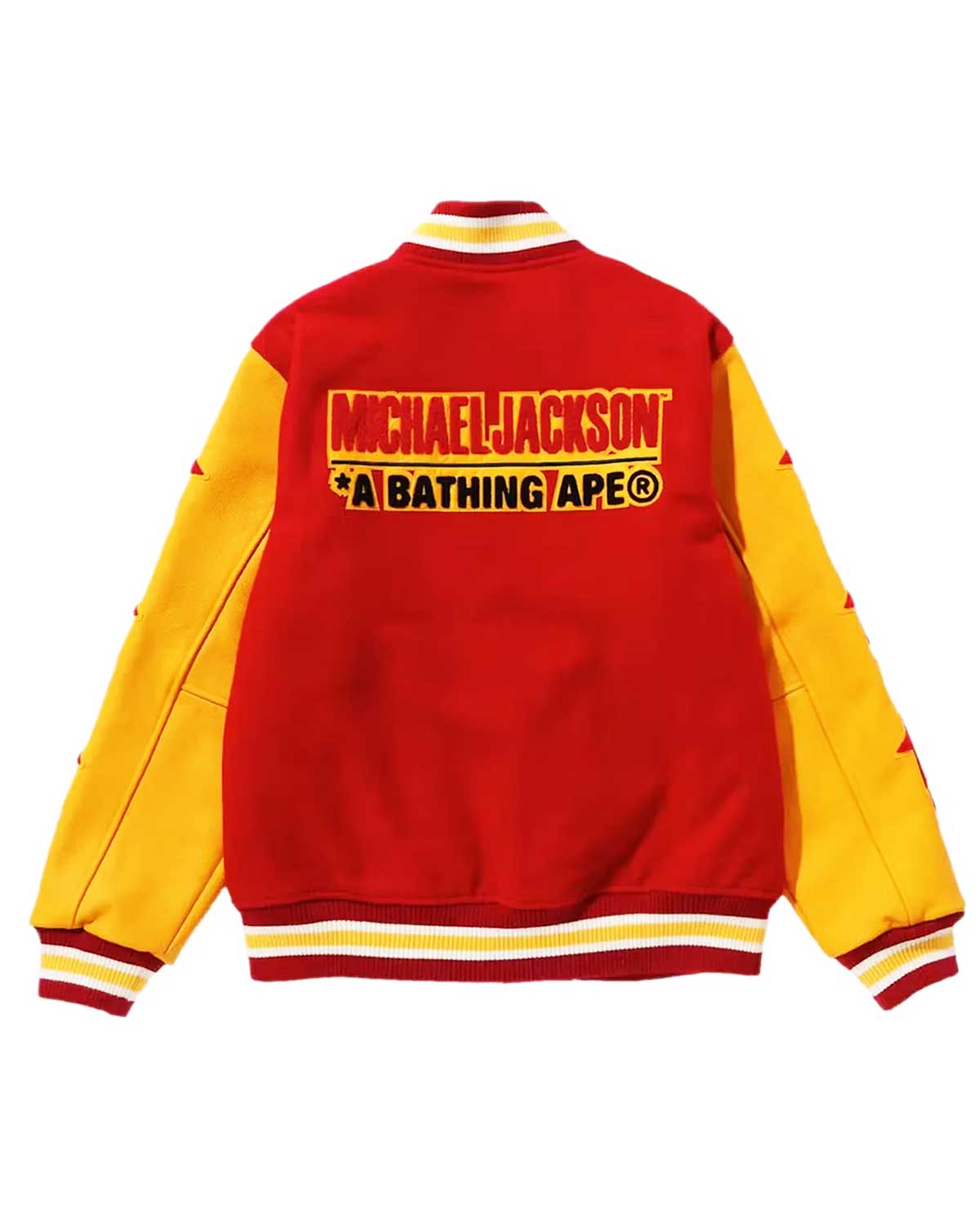 MotorCycleJackets Bape Michael Jackson Varsity Jacket