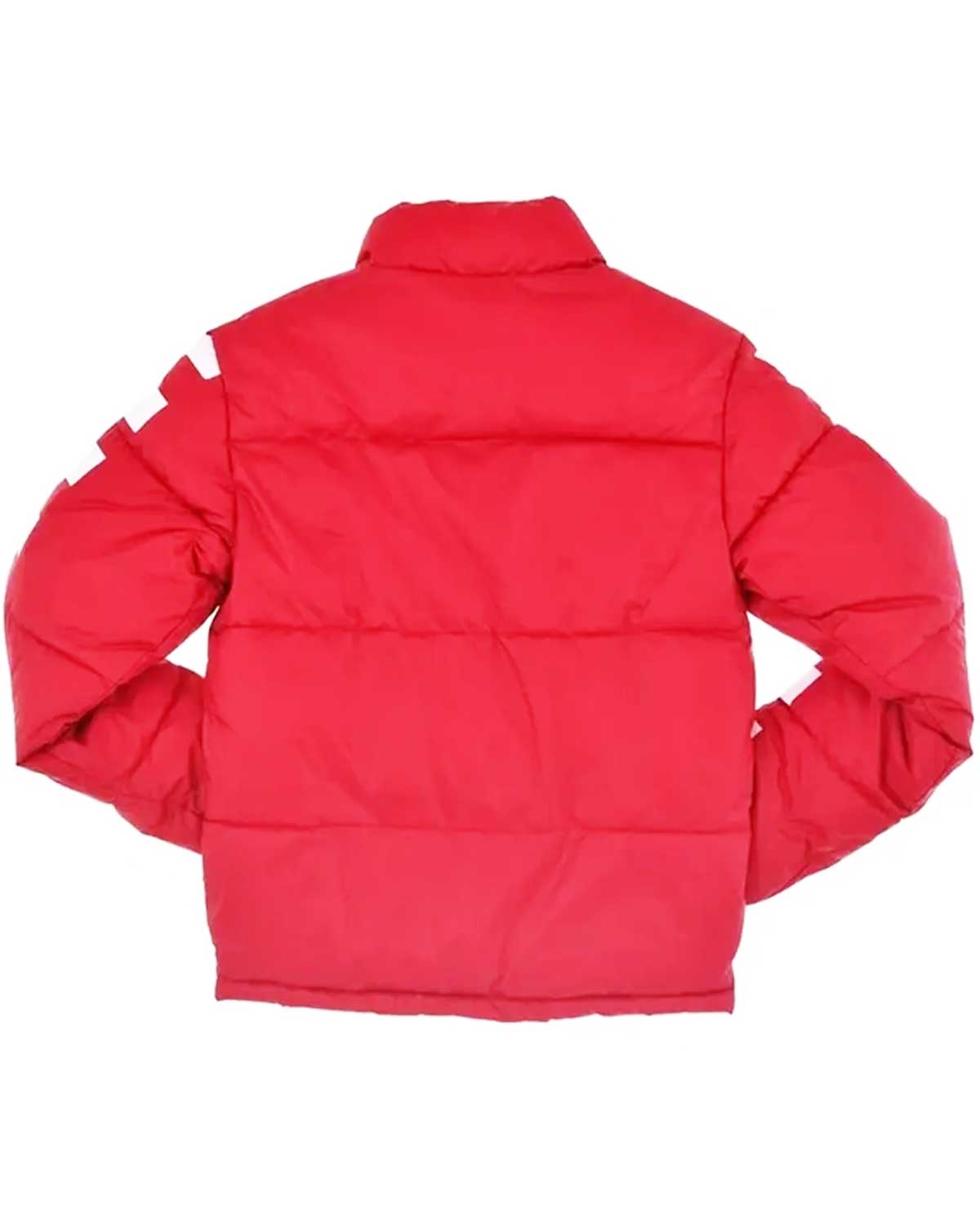 MotorCycleJackets Pizza Planet Red Puffer Jacket