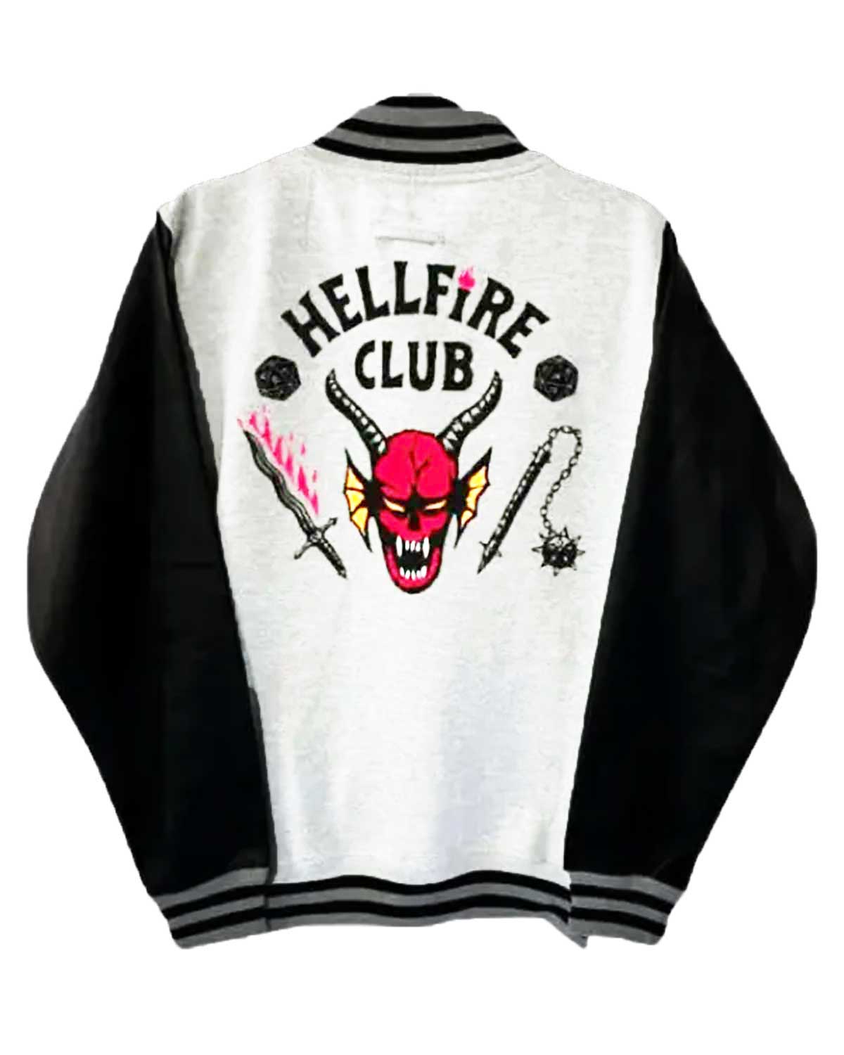 MotorCycleJackets Hellfire Club Black Varsity Jacket