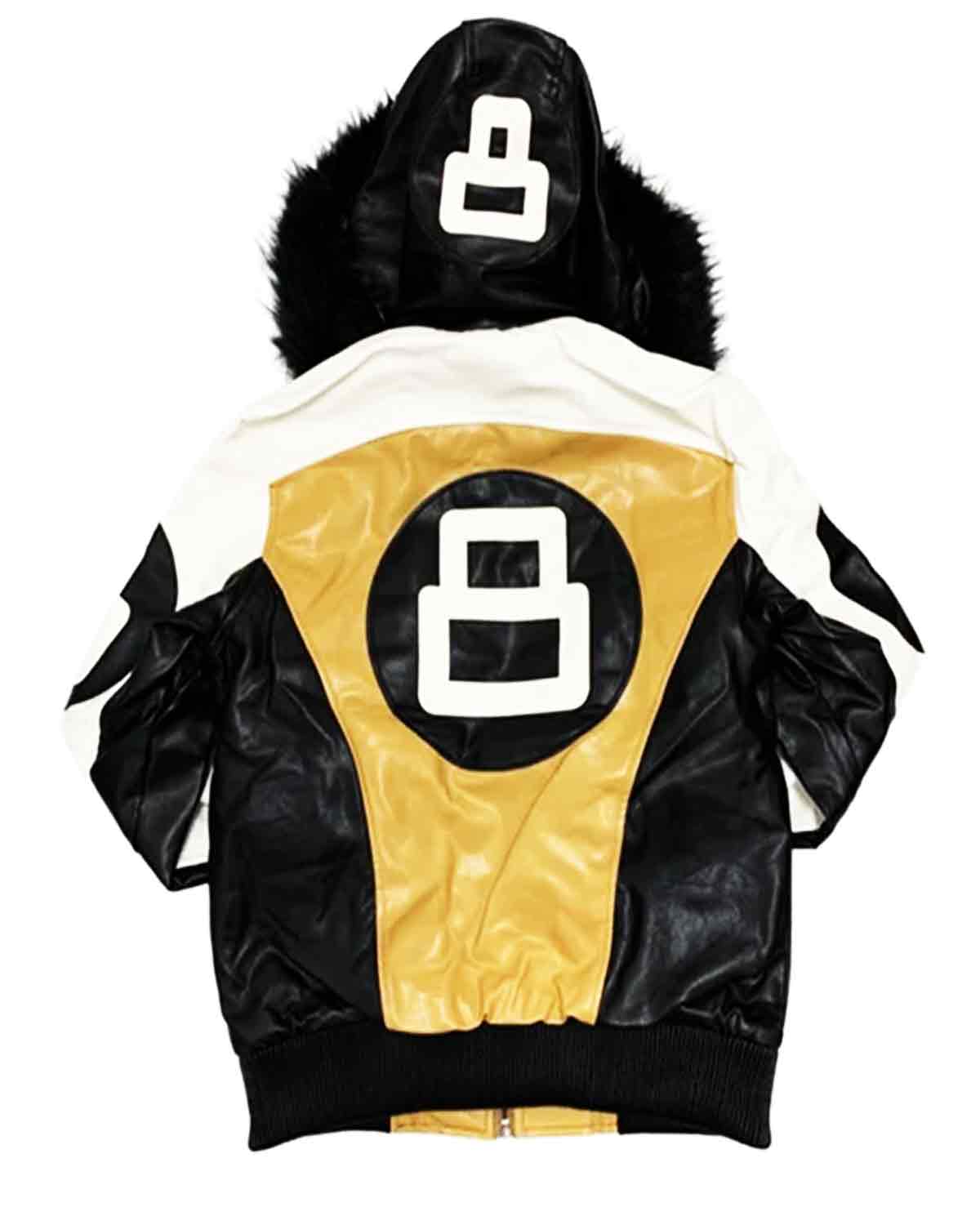 MotorCycleJackets Robert Phillipe Wheat 8 Ball Jacket
