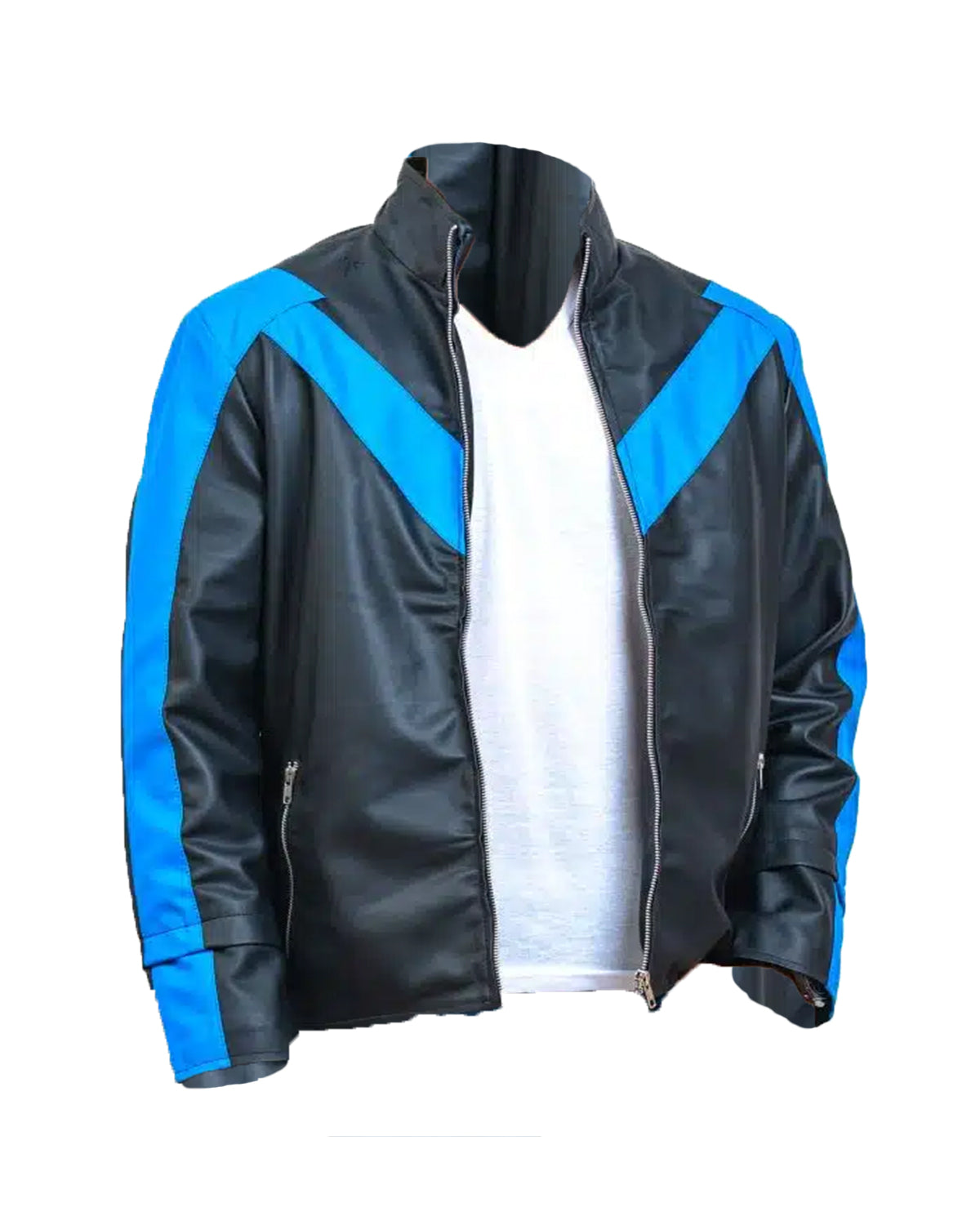 Motor Cycle Jackets Black Night The Wing Mens Faux Leather Jacket