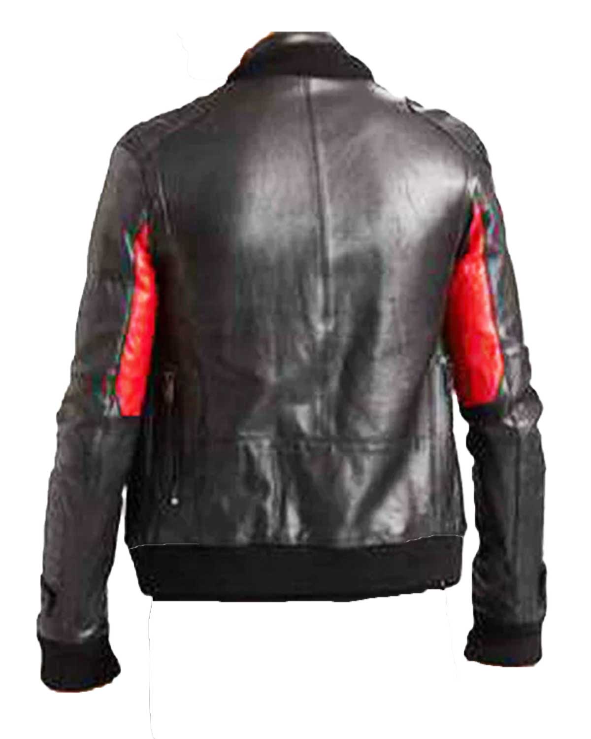 MotorCycleJackets Surface to Air Kid Cudi Champ Black Leather Jacket