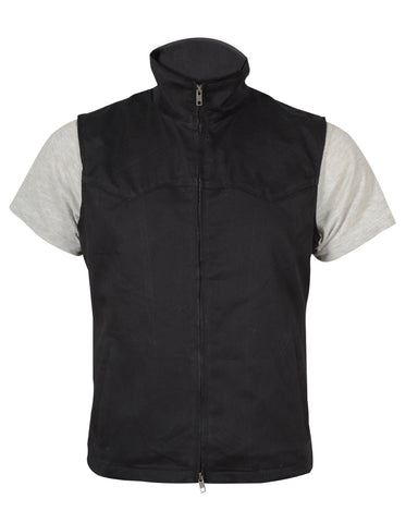 MotorCycleJackets Yellowstone Black Vest