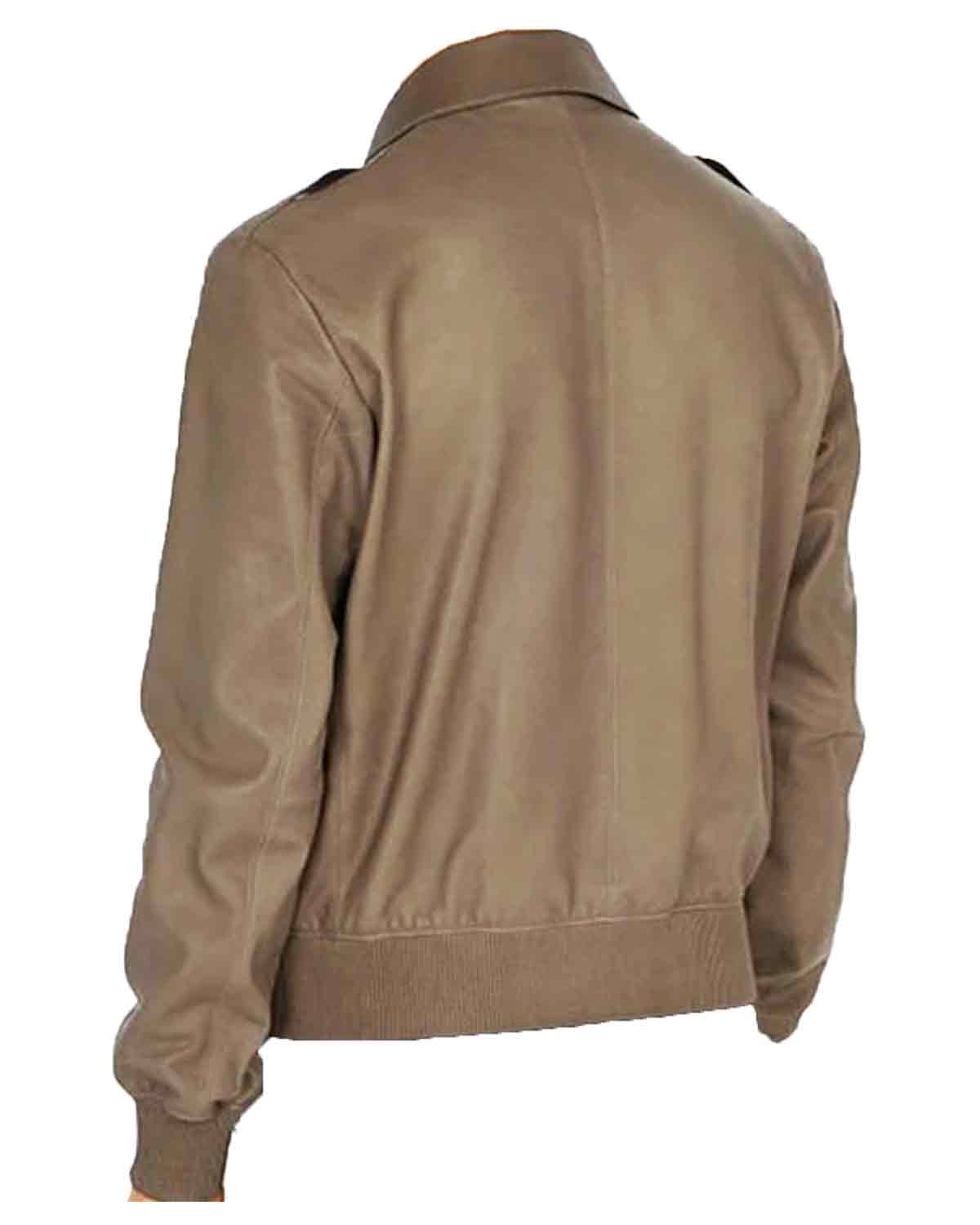 MotorCycleJackets Men's Brown Aviator Bomber Jacket