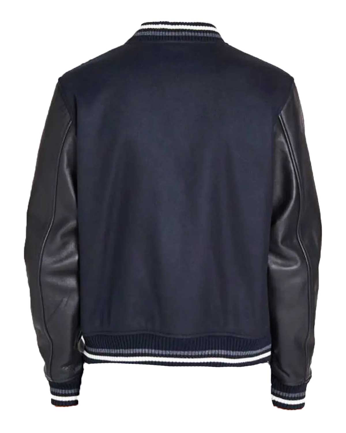 MotorCycleJackets Blouson Copper A.P.C. Blue and Black Varsity Jacket