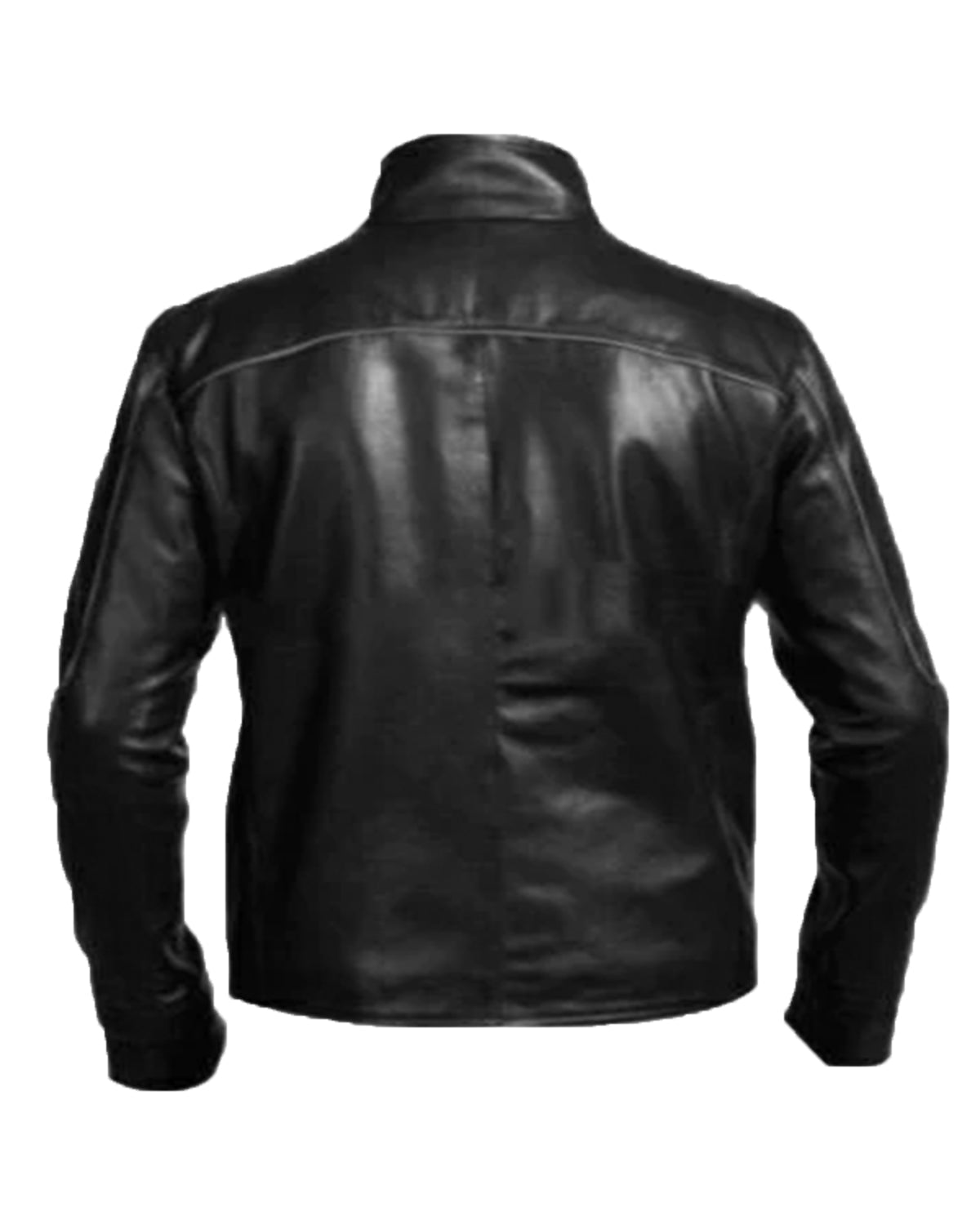 MotorCycleJackets Punisher Skull Head Black Leather Jacket