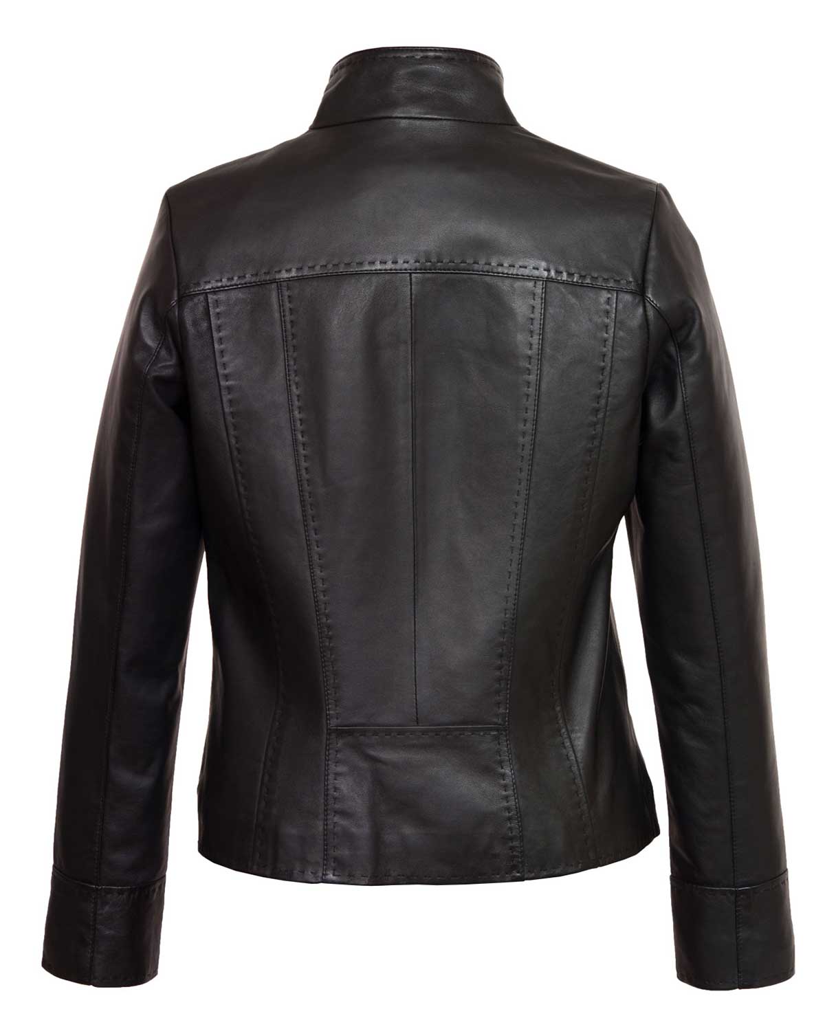 MotorCycleJackets Womens Black Leather Jacket
