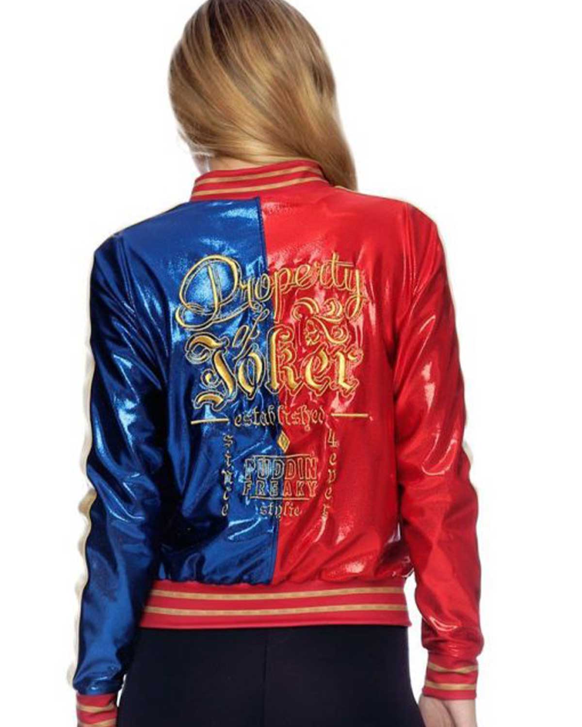 MotorCycleJackets Halloween Harley Quinn Suicide Squad Bomber Jacket