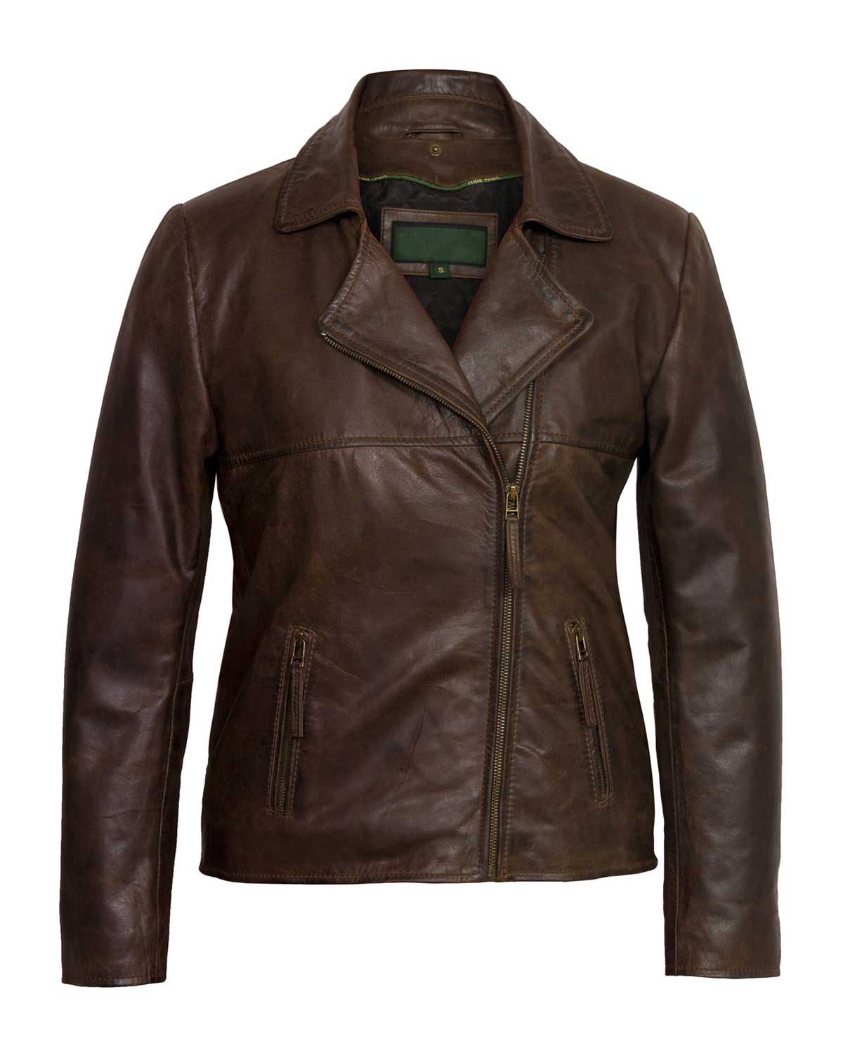 MotorCycleJackets Women’s Brown Leather Flying Jacket