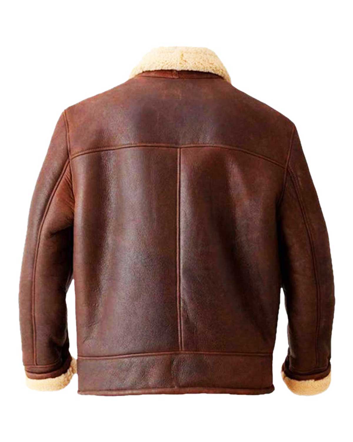 MotorCycleJackets Mens Aviator Brown Leather Jacket