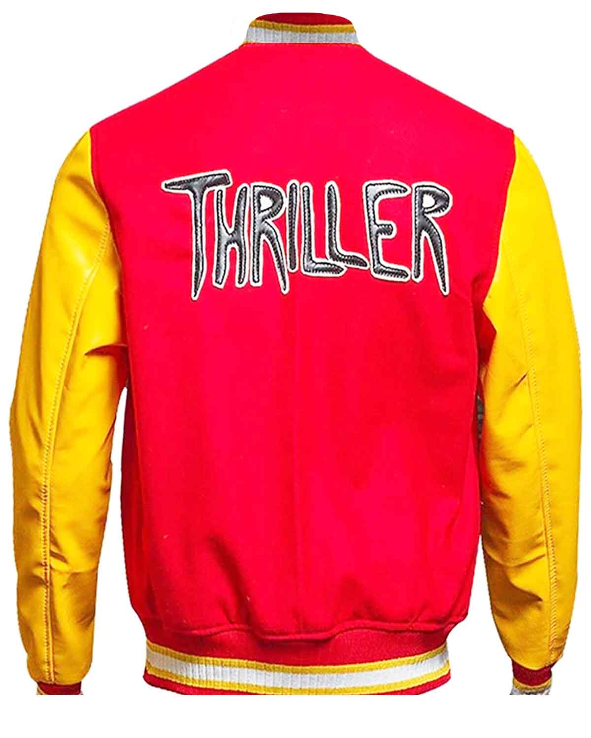 MotorCycleJackets Michael Jackson Thriller M Logo Varsity Jacket