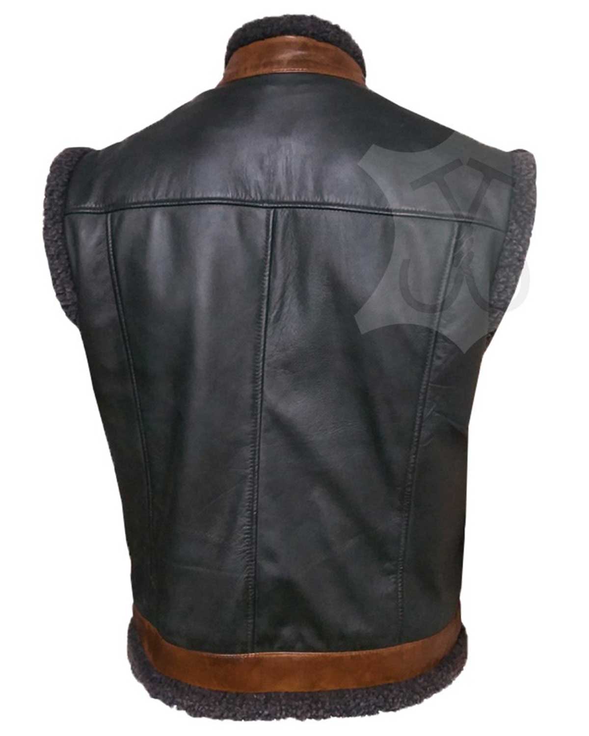 MotorCycleJackets Jumanji Classic Dwayne Johnson Leather Vest