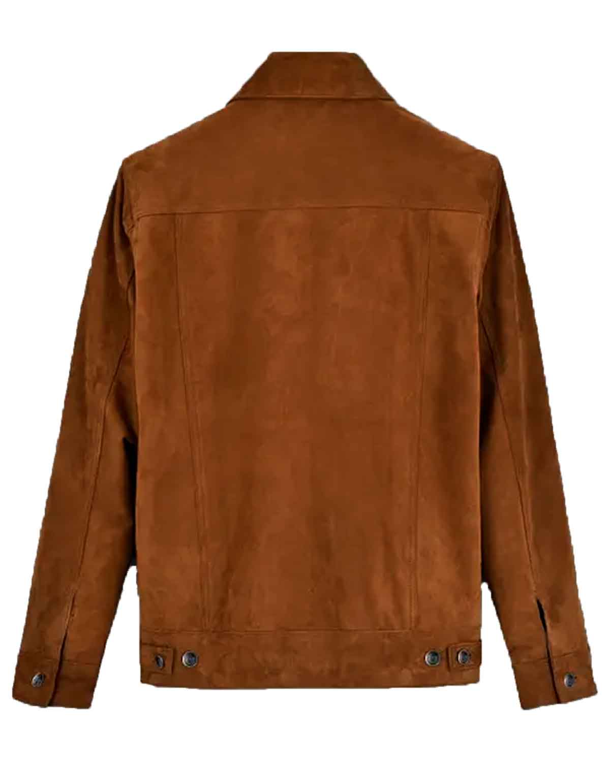 MotorCycleJackets Men’s Brown Suede Leather Jacket
