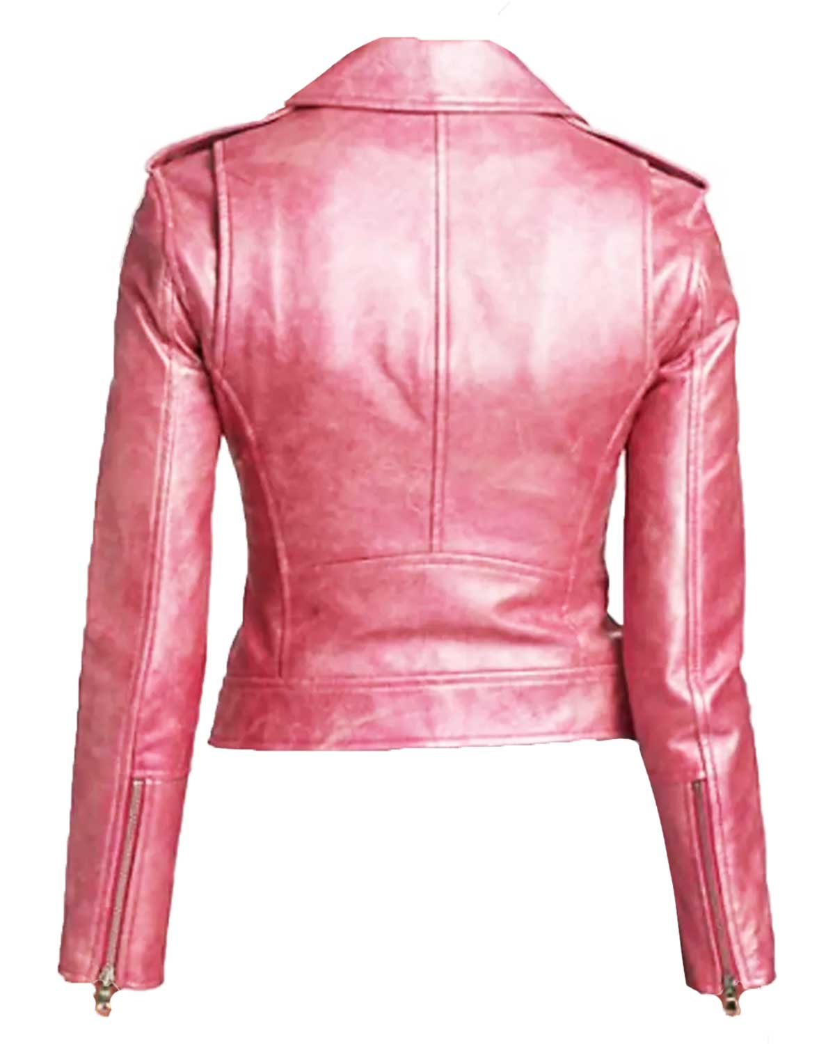 Ashleigh Murray Riverdale S05 Pink Biker Leather Jacket