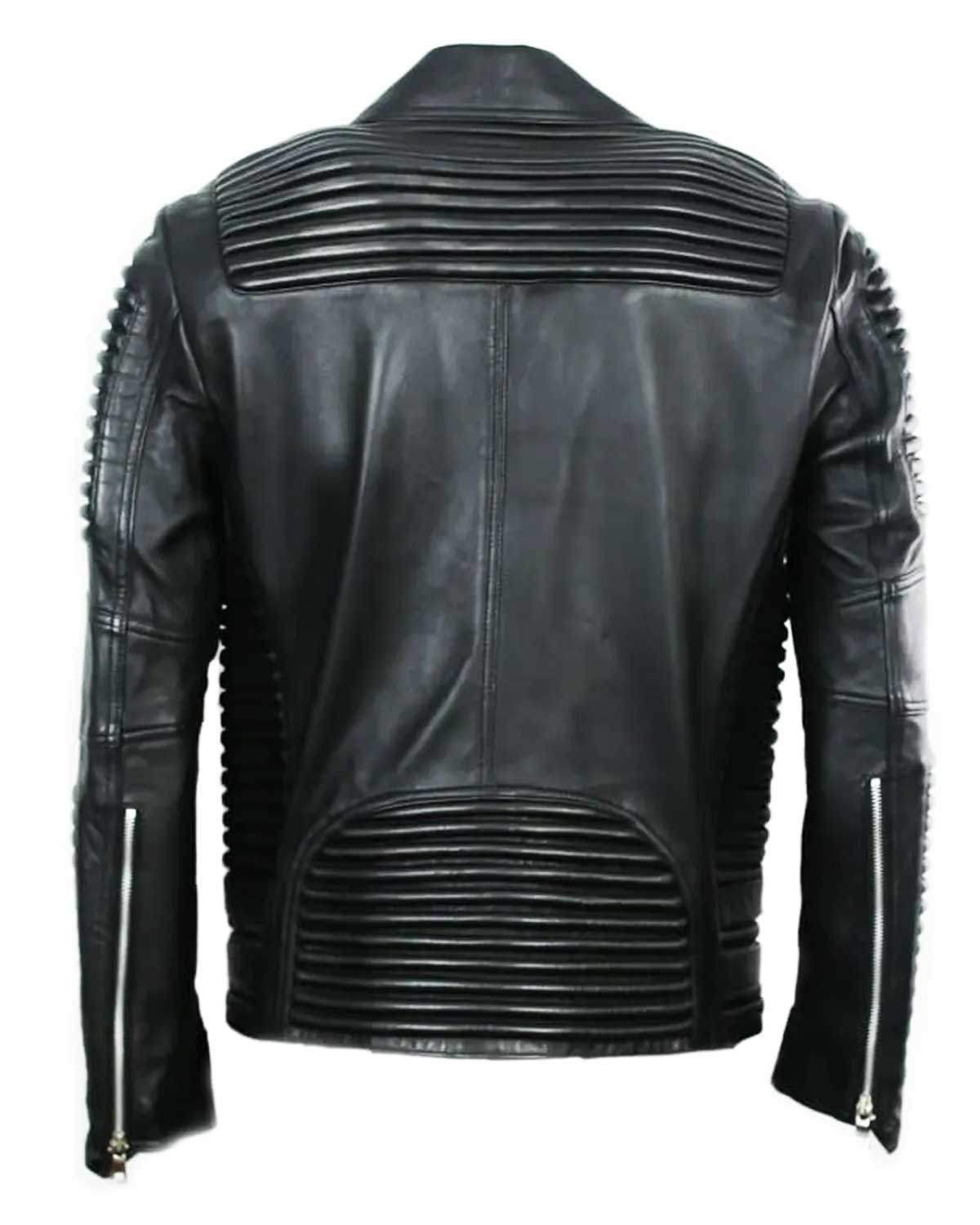 Men’s Godspeed Biker Padded Leather Jacket