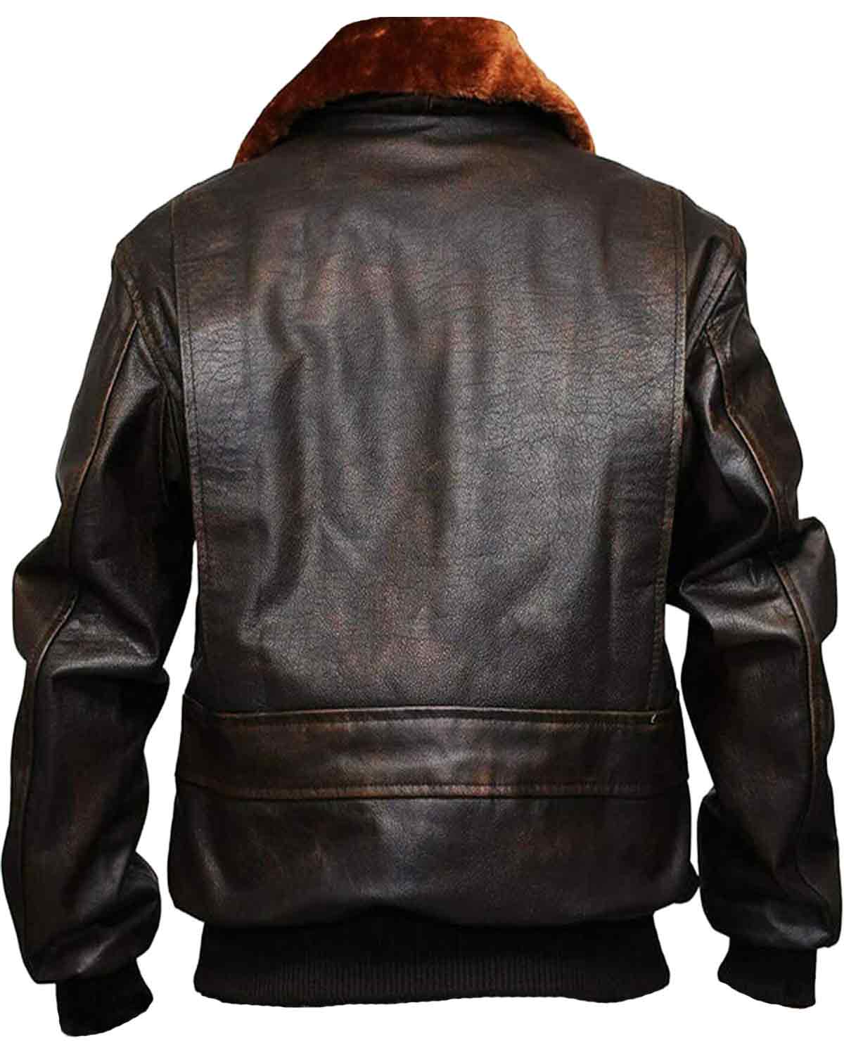 MotorCycleJackets U.S Navy G-1 Military Flight Men's Genuine Leather Jacket