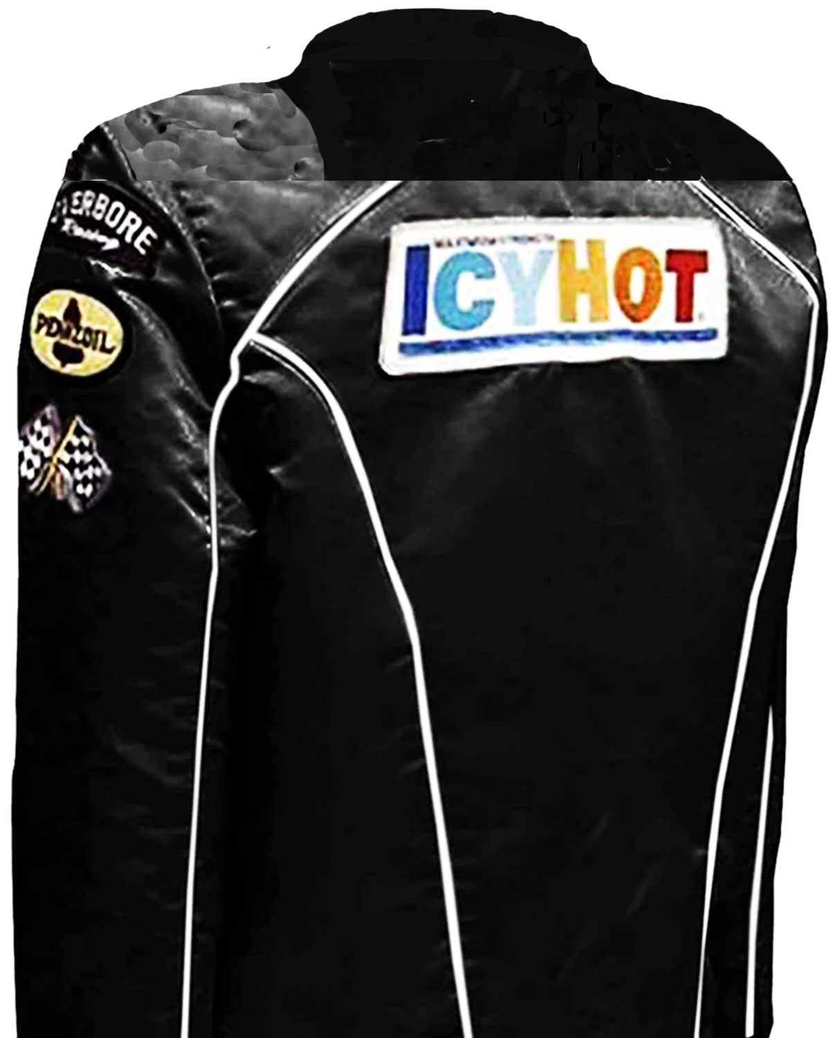 MotorCycleJackets Death Proof Stuntman Mike Racing Black Satin Jacket