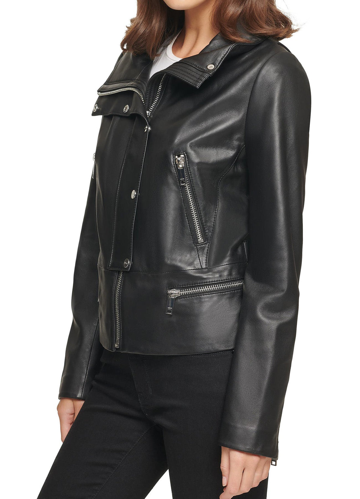 Womens Stylish Black Leather Jacket