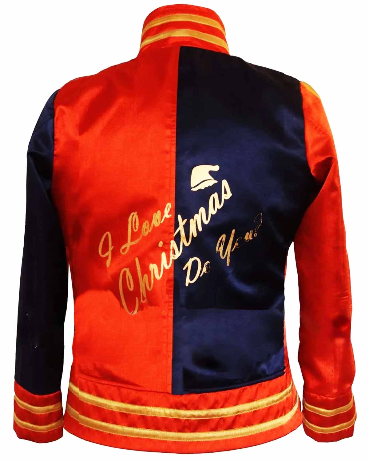 MotorCycleJackets Women Christmas Red and Blue Jacket