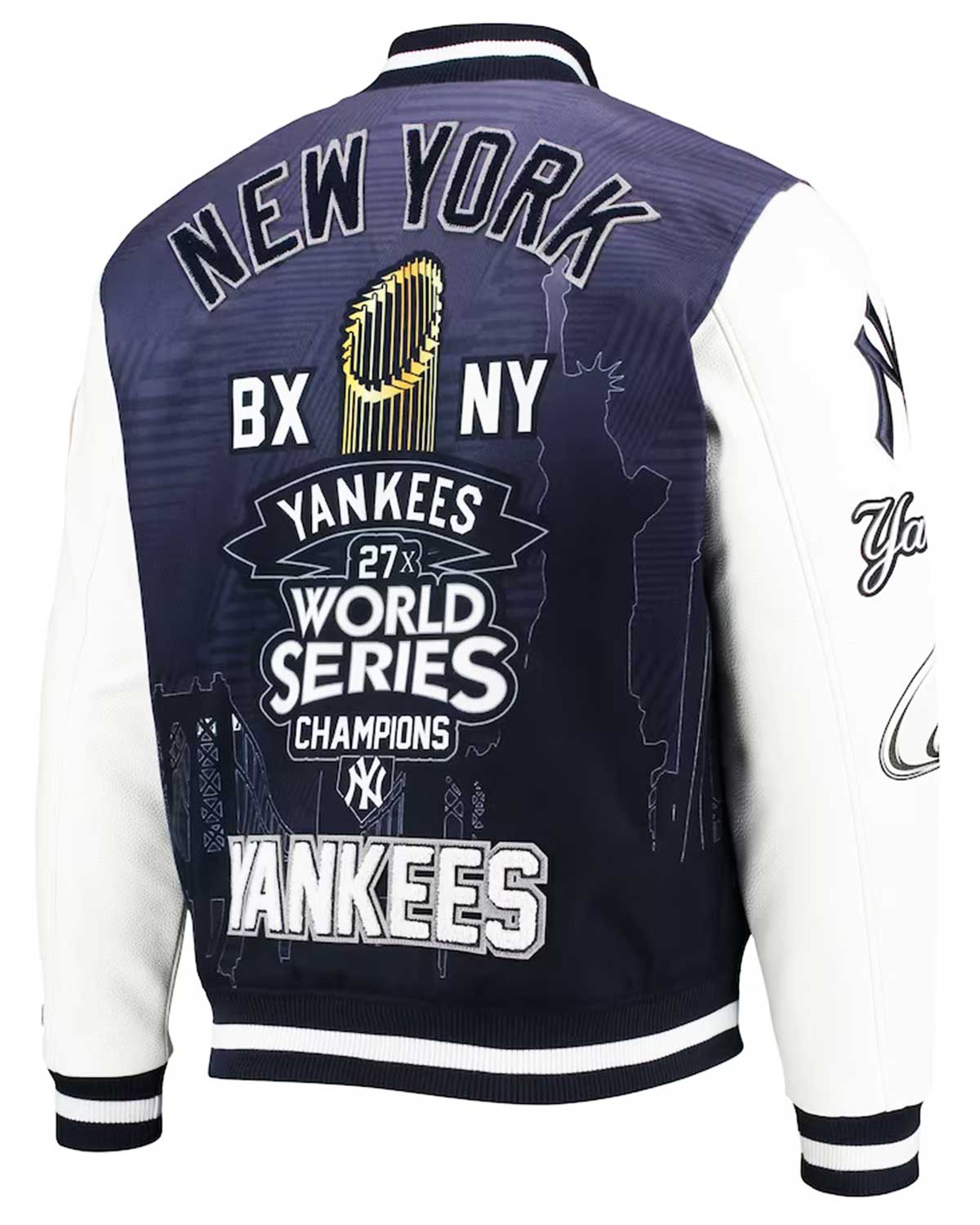 MotorCycleJackets New York Yankees Pro Standard Remix Full-Zip Varsity Jacket