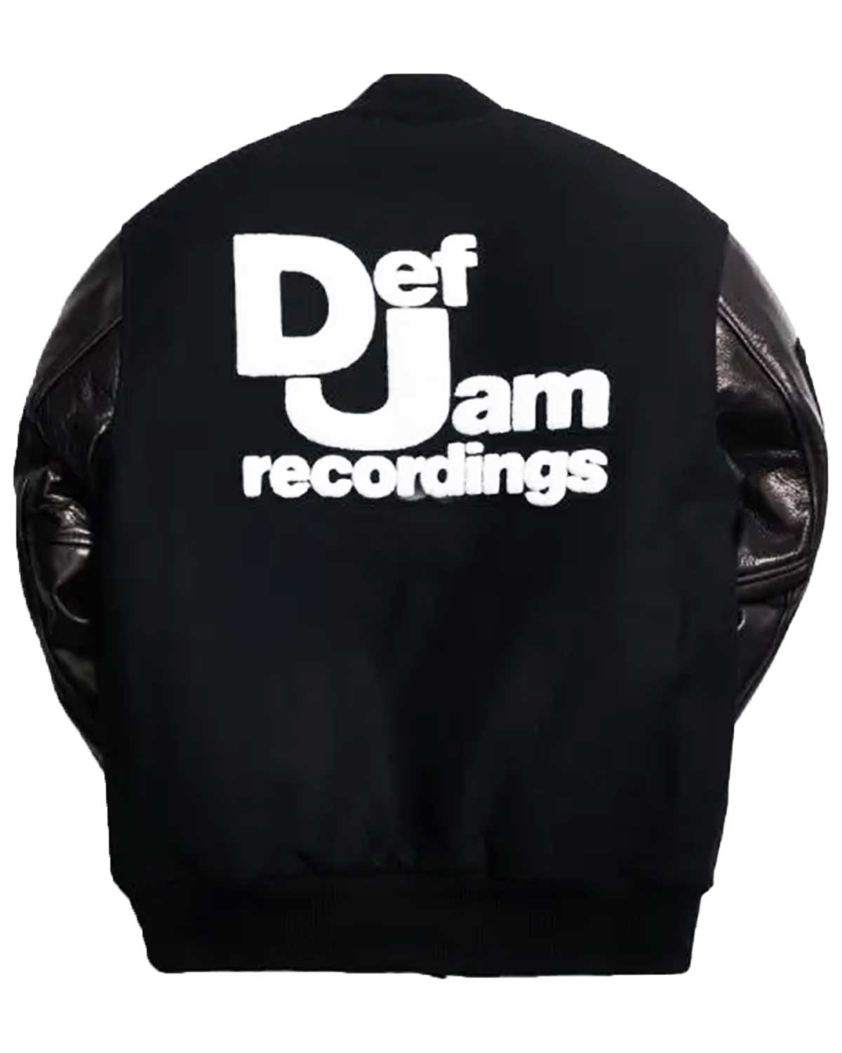 MotorCycleJackets Def Jam Black Varsity Jacket