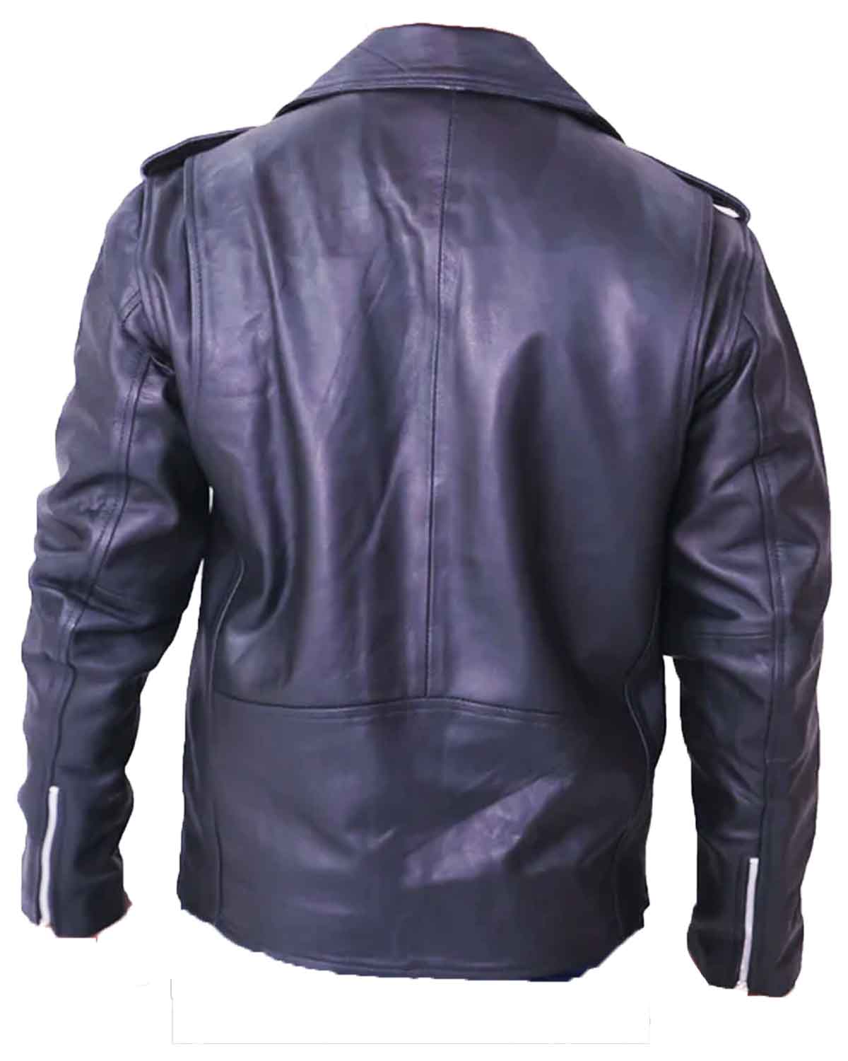 MotorCycleJackets Men's Slim Fit Adam Levine Black Leather Jacket