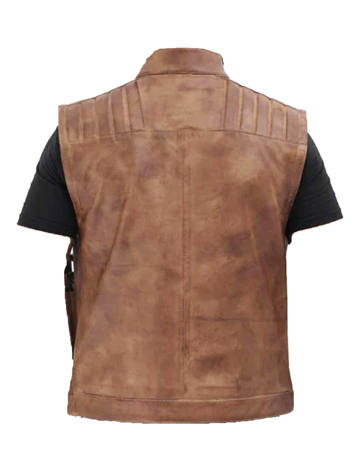 MotorCycleJackets Star Wars Finn Leather Vest