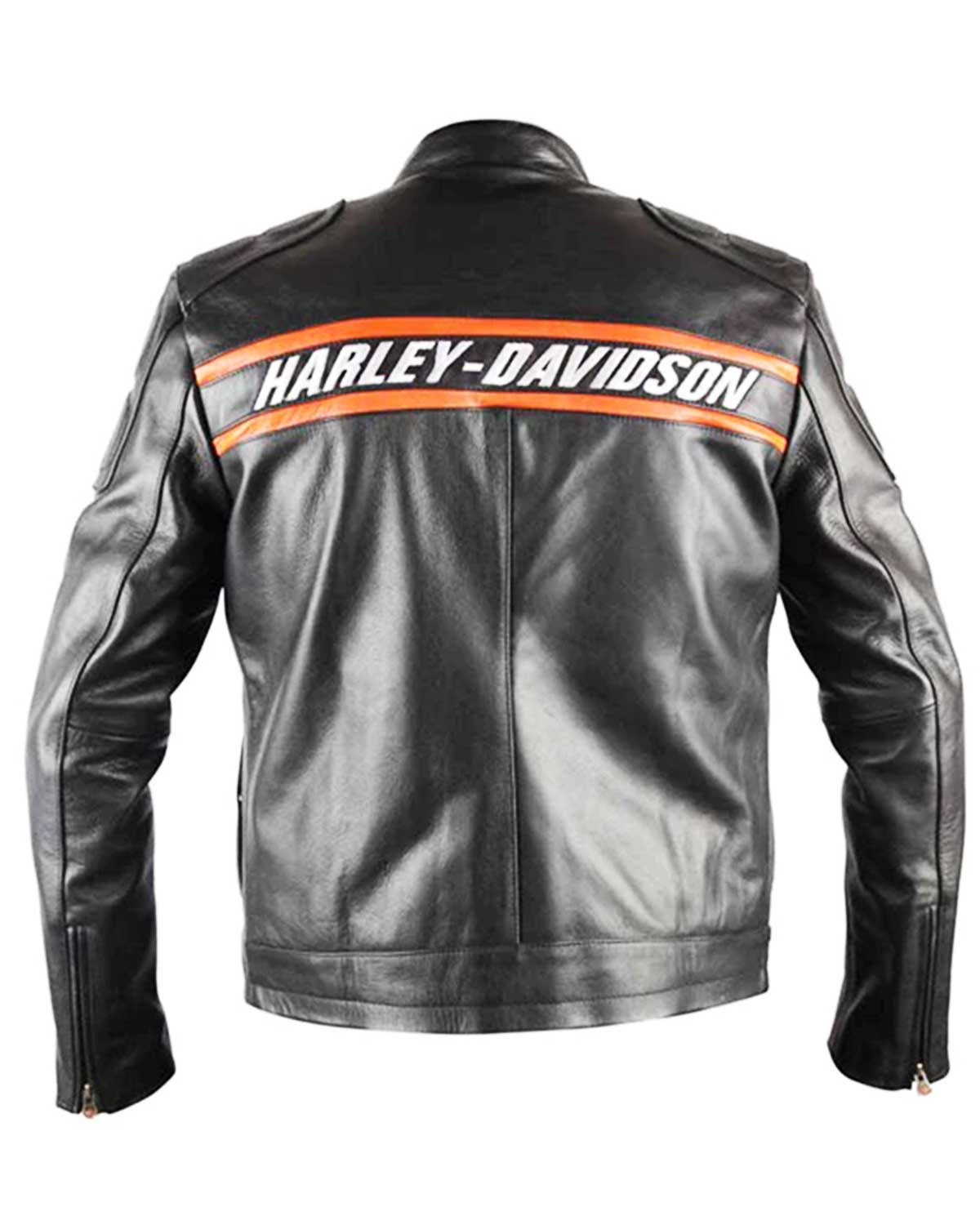 Bill Goldberg WWE Black Harley Davidson Biker Leather Jacket