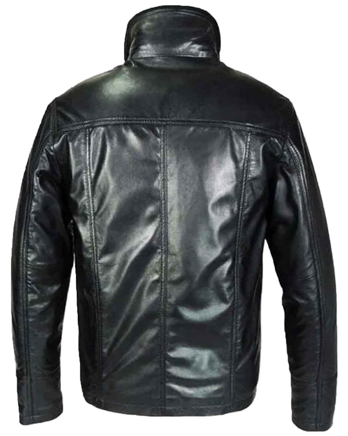 MotorCycleJackets Men's Classic Black Real Leather Jacket