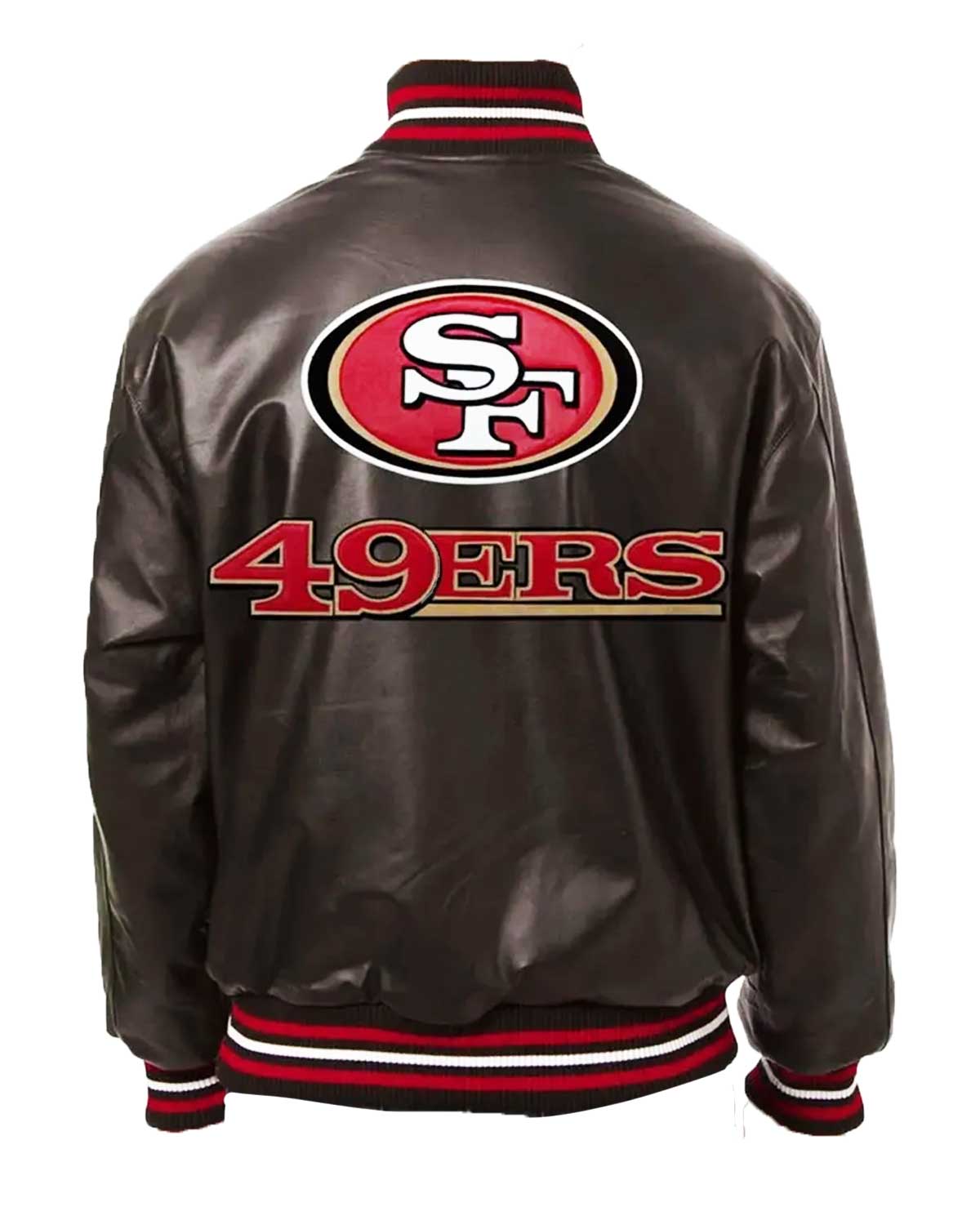 MotorCycleJackets 49ers SF Varsity Leather Jacket