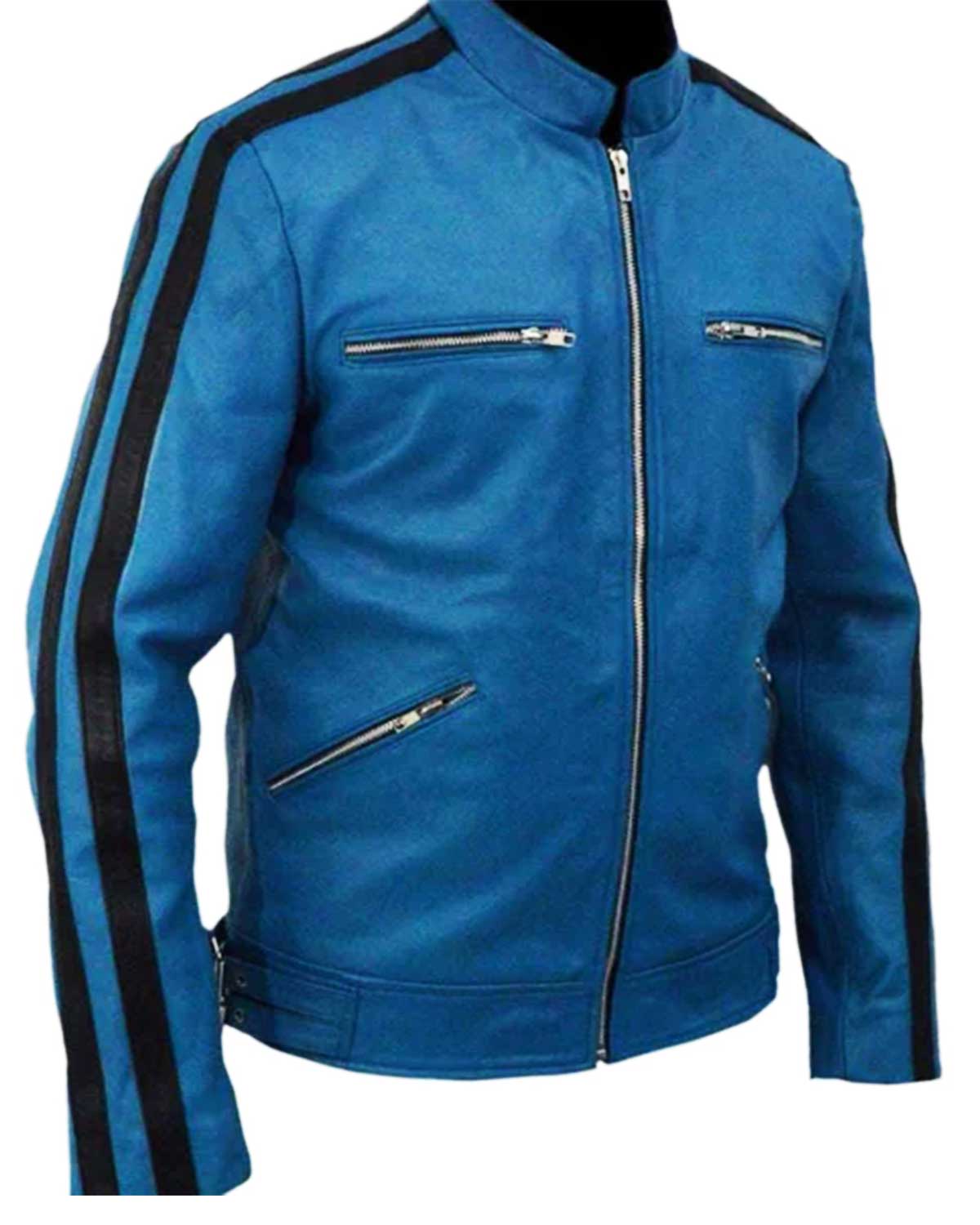 MotorCycleJackets Dirk Gently Holistic Blue Jacket