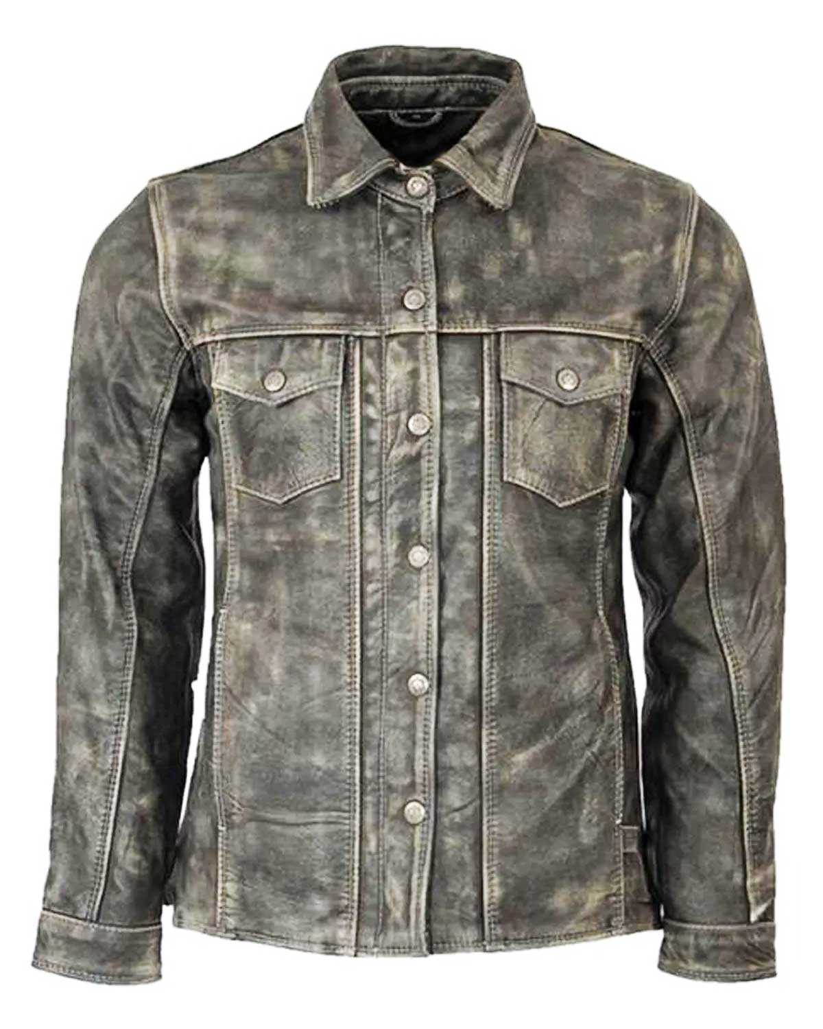 MotorCycleJackets Cowboy Ranch Hand Leather Jacket