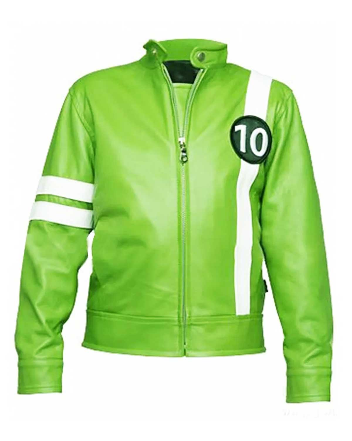 MotorCycleJackets Albedo Ben 10 Red Leather Jacket