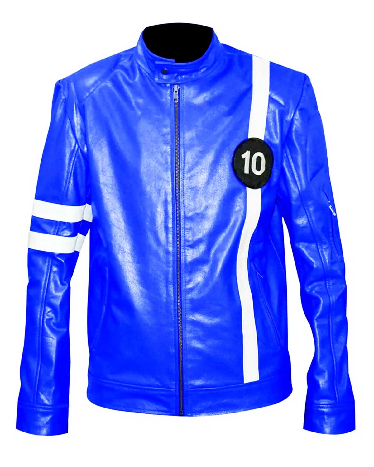 MotorCycleJackets Albedo Ben 10 Red Leather Jacket
