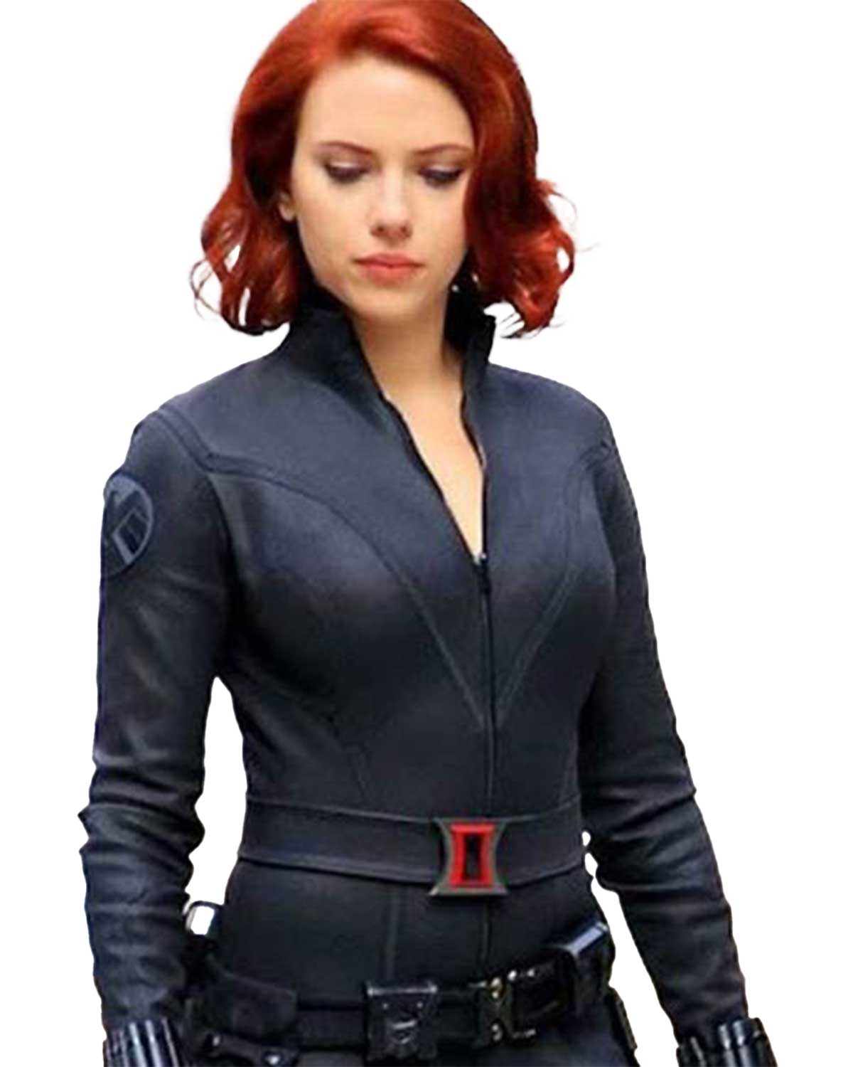 MotorCycleJackets Avengers Age Of Ultron Black Widow Halloween Jacket