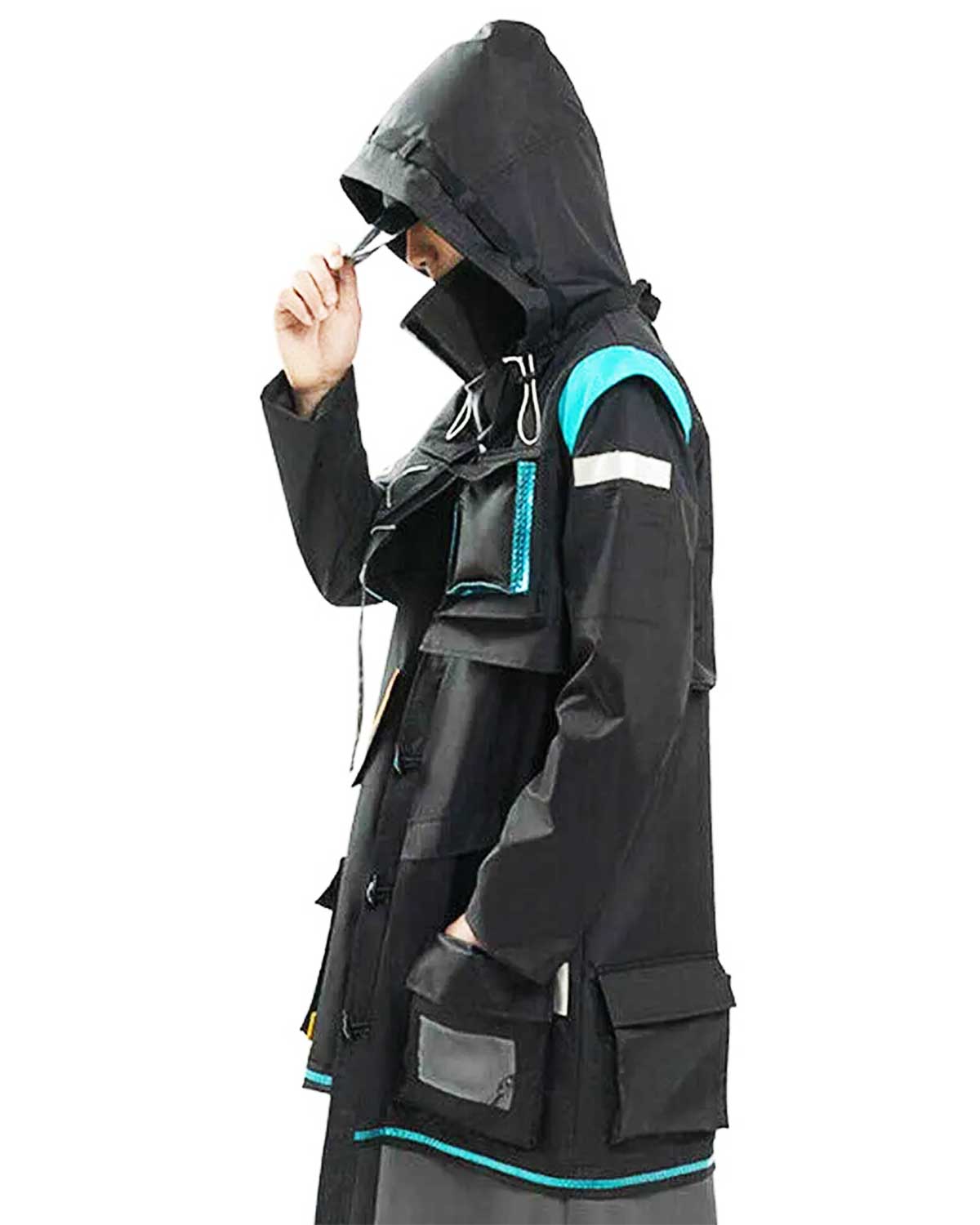 MotorCycleJackets Arknights Rhodes Island Doctor Coat with Hood