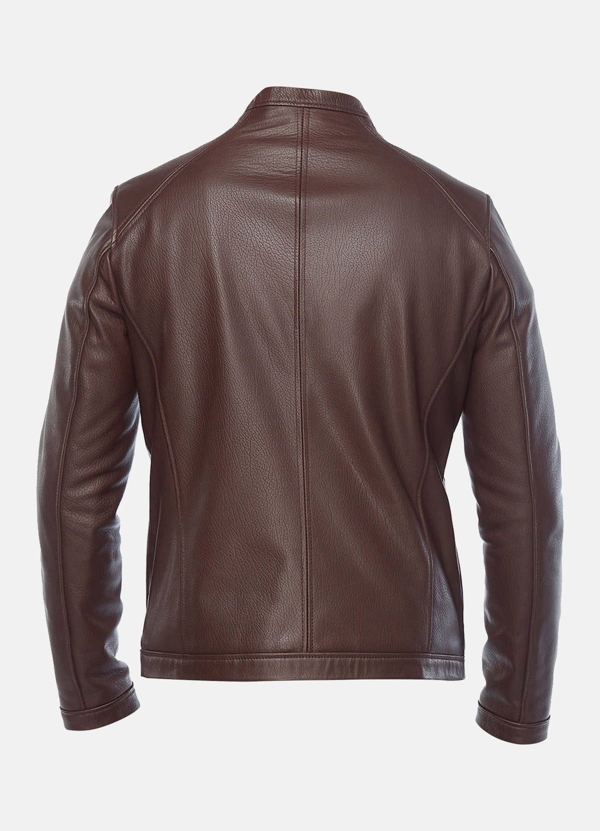 Mens Choco Brown Biker Leather Jacket