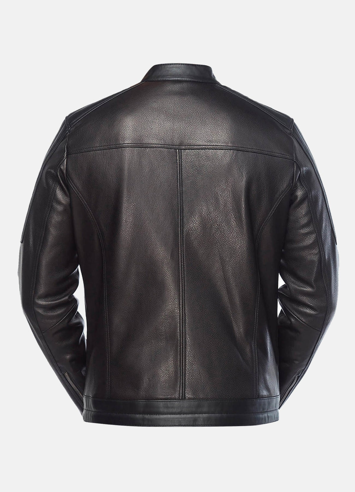 Mens Authentic Black Biker Leather Jacket