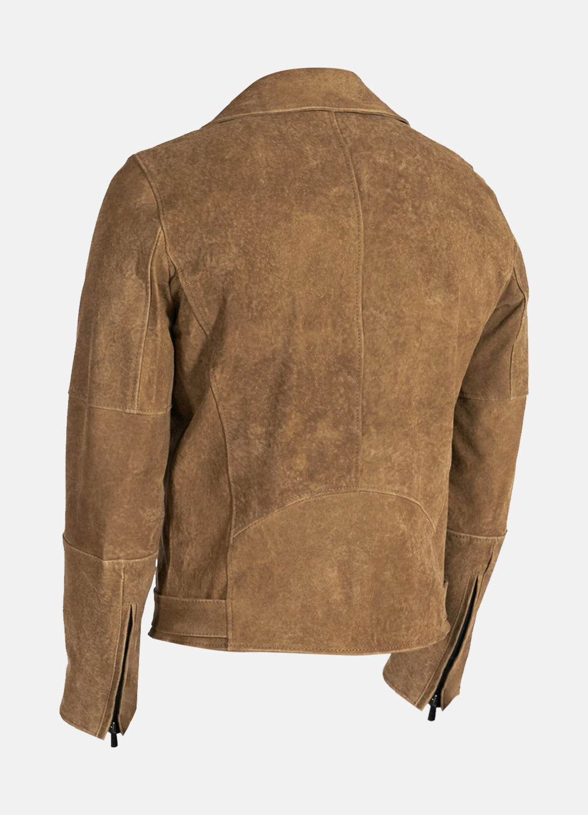 Mens Perfecto Brown Suede Leather Jacket