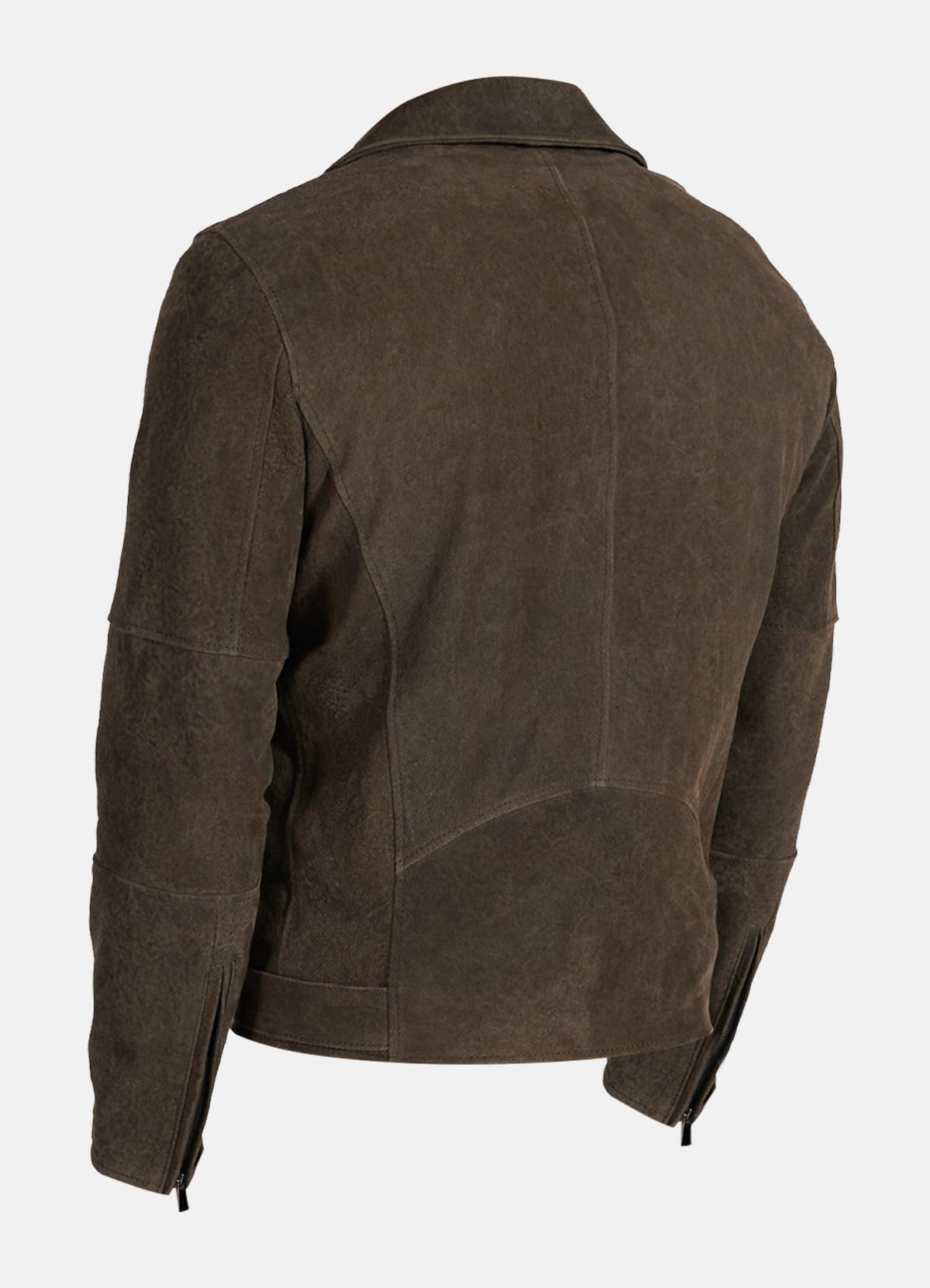 Mens Soft Umber Suede Leather Jacket