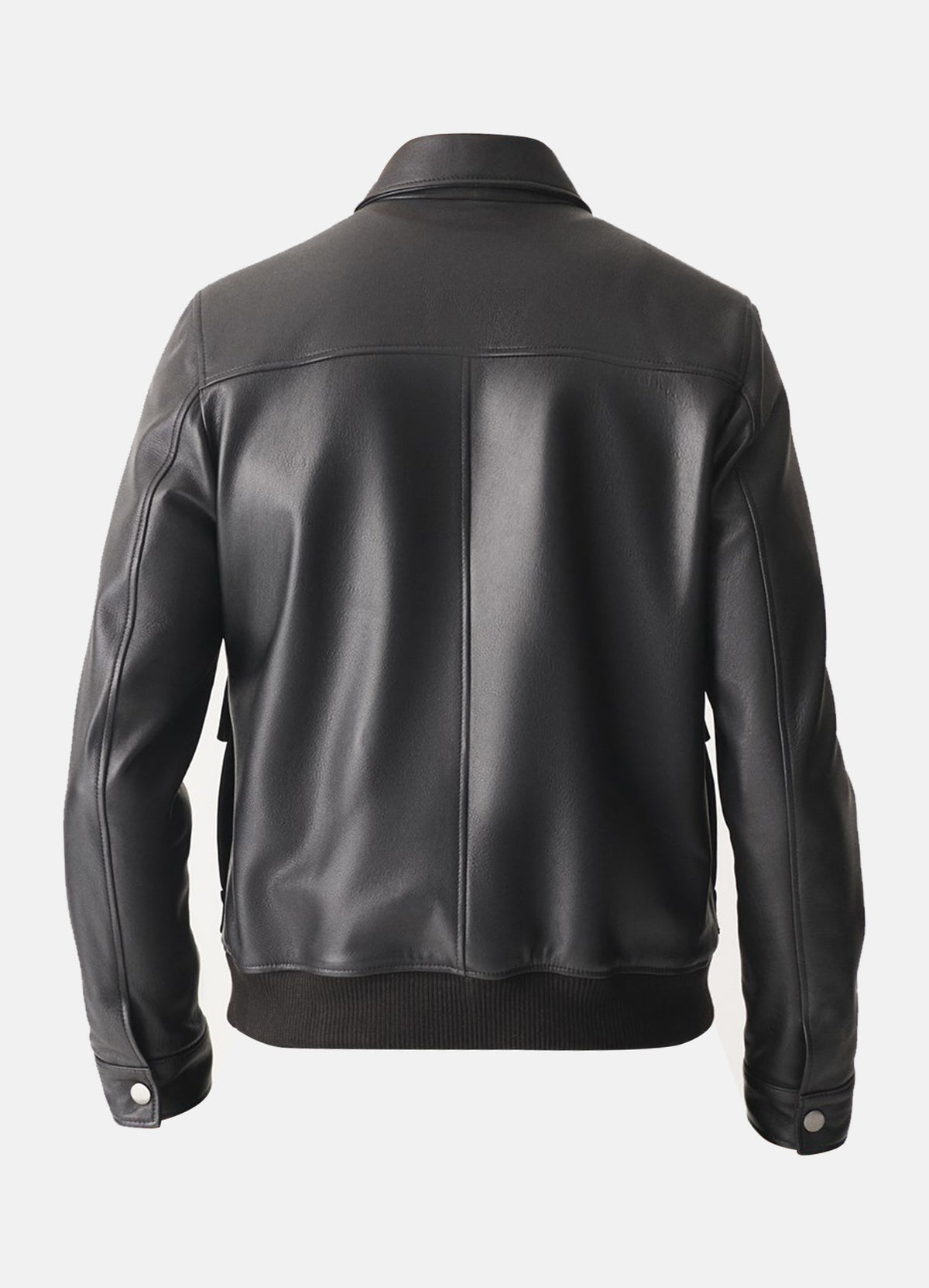 Mens Slimfit Black Lambskin Leather Jacket