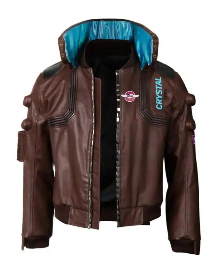 MotorCycleJackets Cyberpunk 2077 Samurai Brown Leather Jacket