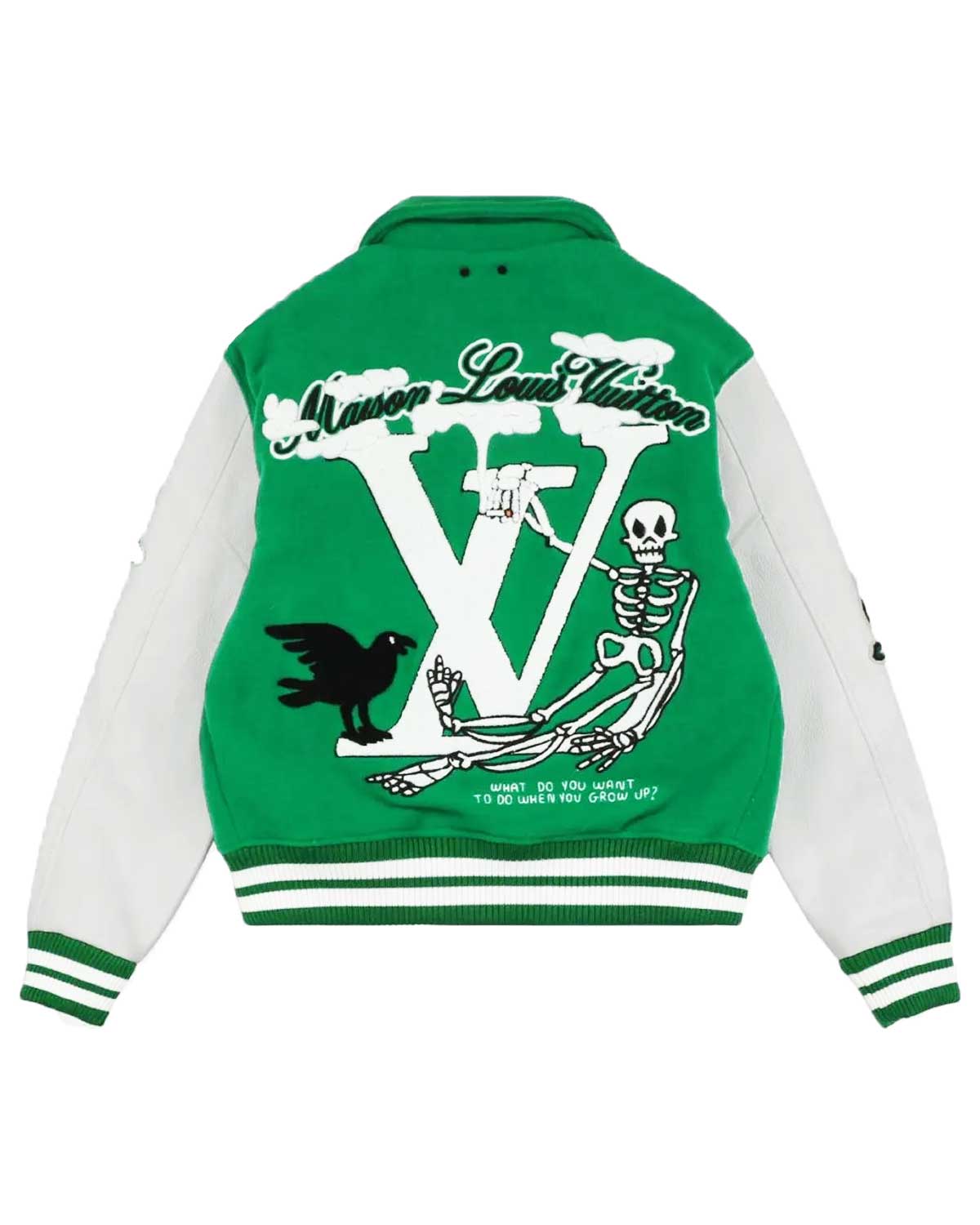 MotorCycleJackets Louis Vuitton Varsity Leather Jacket