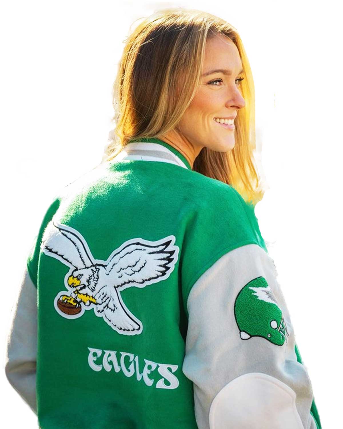 MotorCycleJackets Princess Diana Philadelphia Eagles Jacket